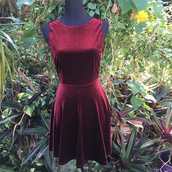 American Apparel Dresses & Skirts - American Apparel red velvet dress